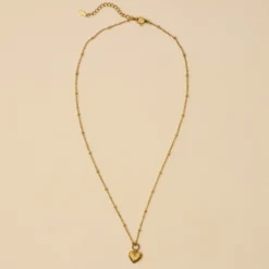 Dainty Braided Heart Necklace