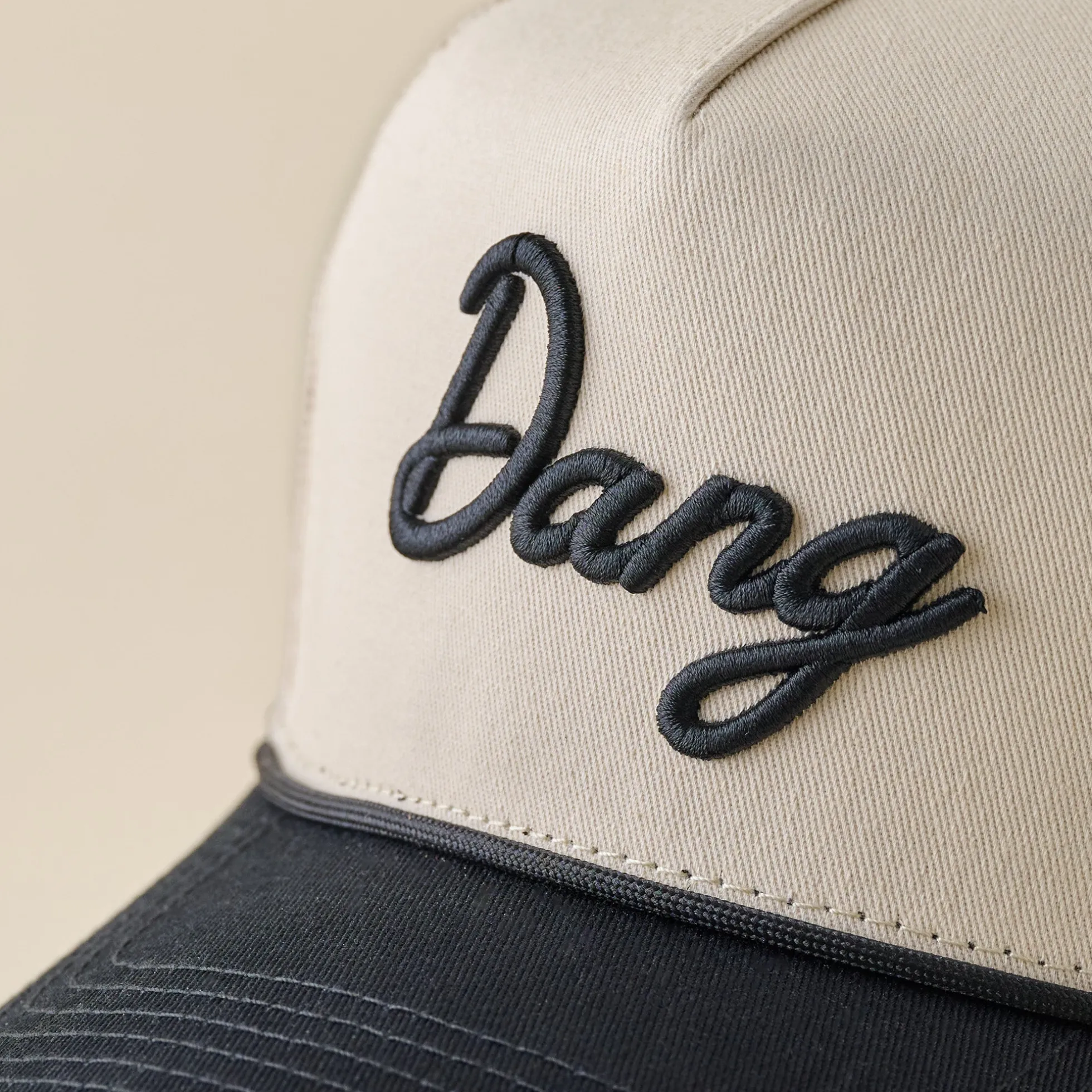 Dang Black and Cream Mesh Hat