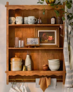 Daphne Wooden Wall Shelf