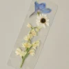 Delphinium and Daisy Pressed Floral Bookmark