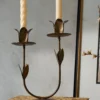 Double Forged Tulip Taper Holder