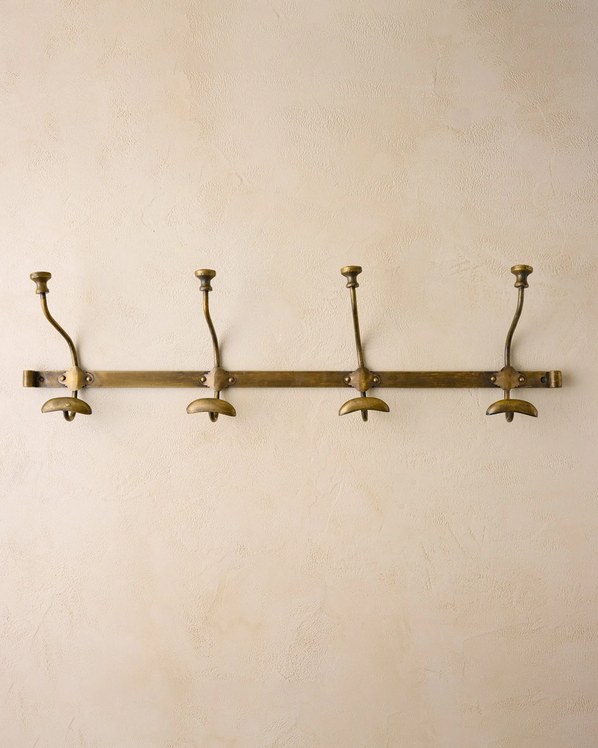 Duke Antique Brass Metal Wall Hooks