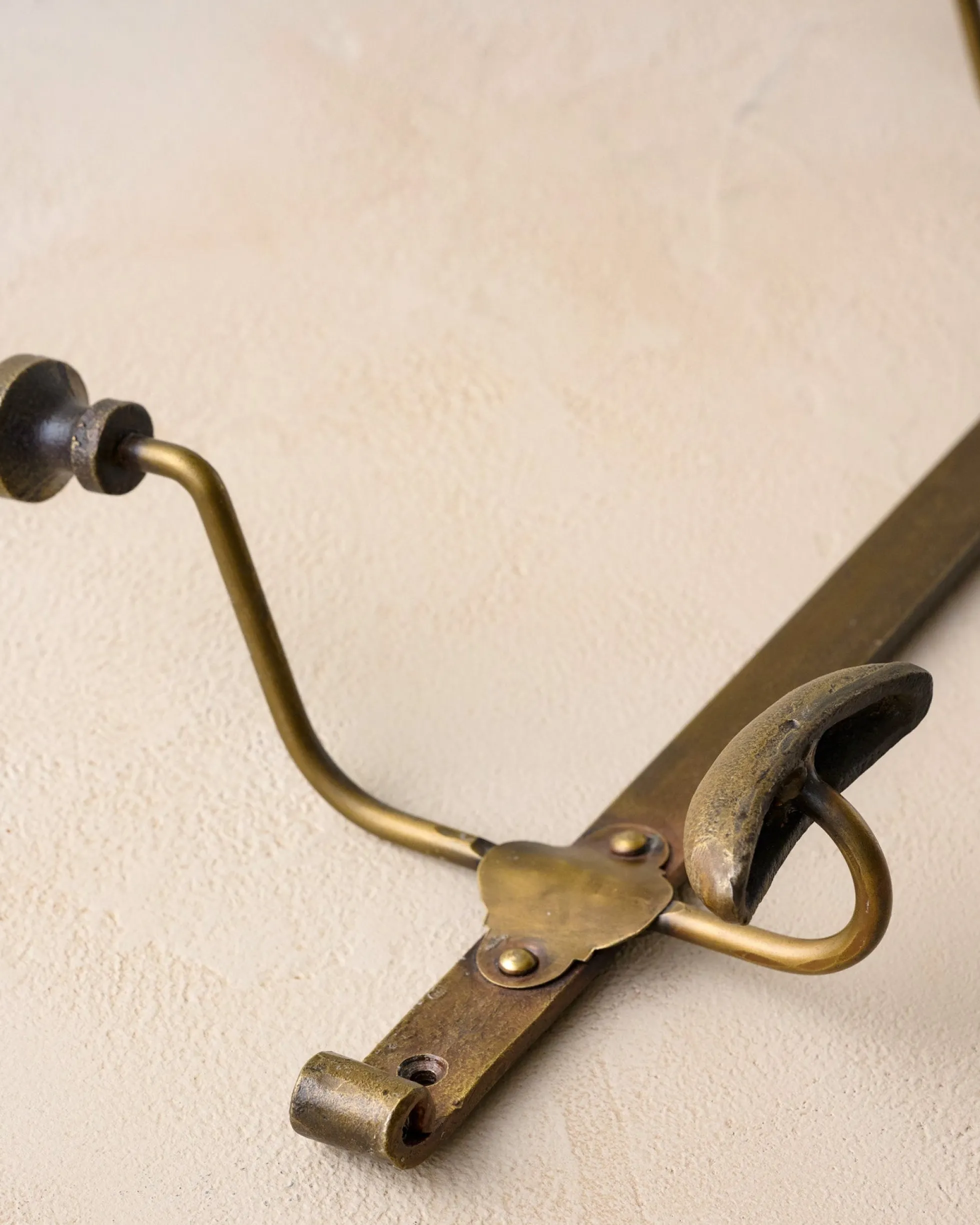 Duke Antique Brass Metal Wall Hooks