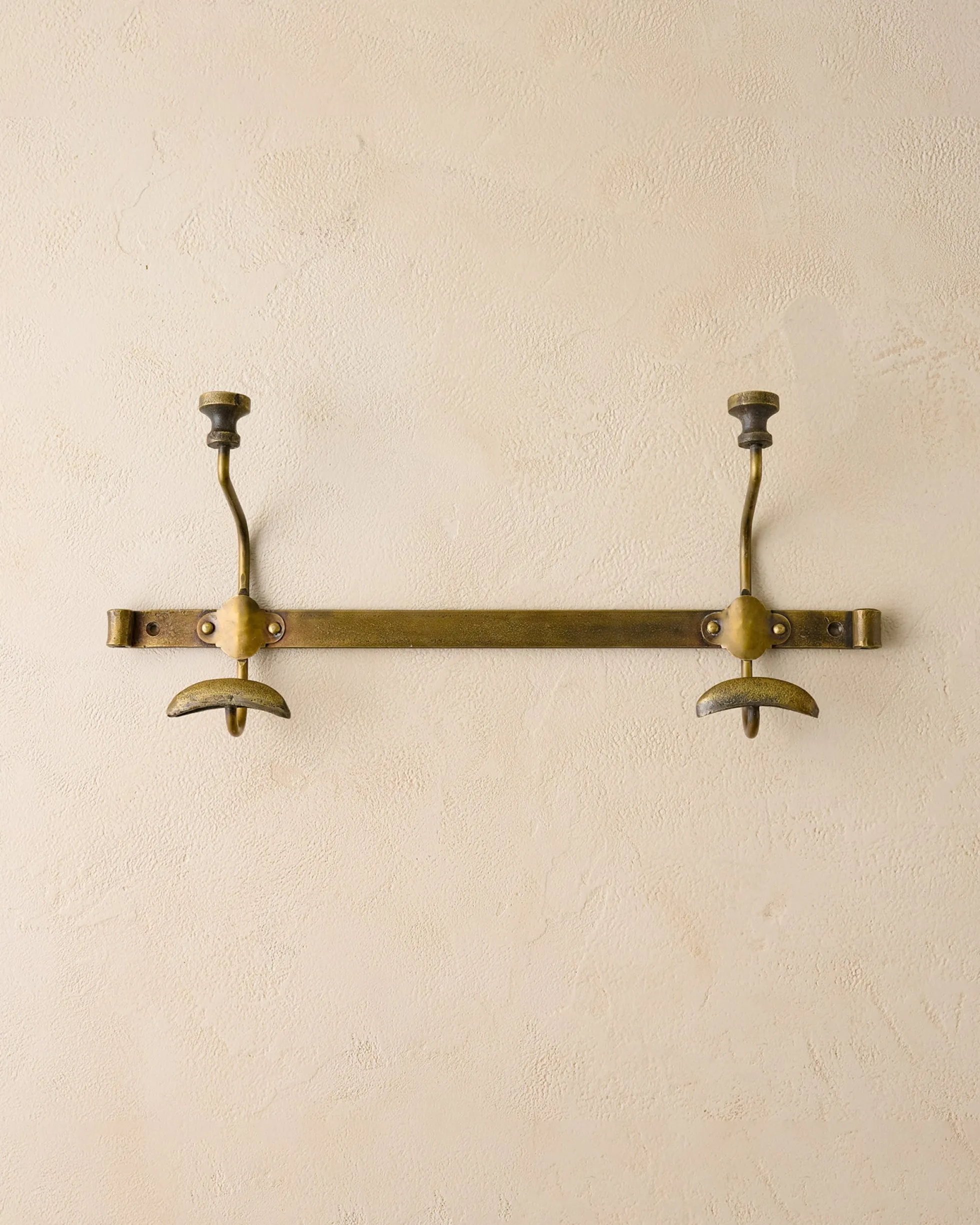 Duke Antique Brass Metal Wall Hooks