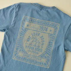 Dusty Boots Ice Blue Short Sleeve Shirt