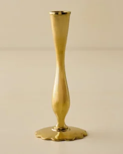Eden Solid Brass Tulip Taper Holder