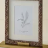 Eleanor Carved Wood and Brass Frame