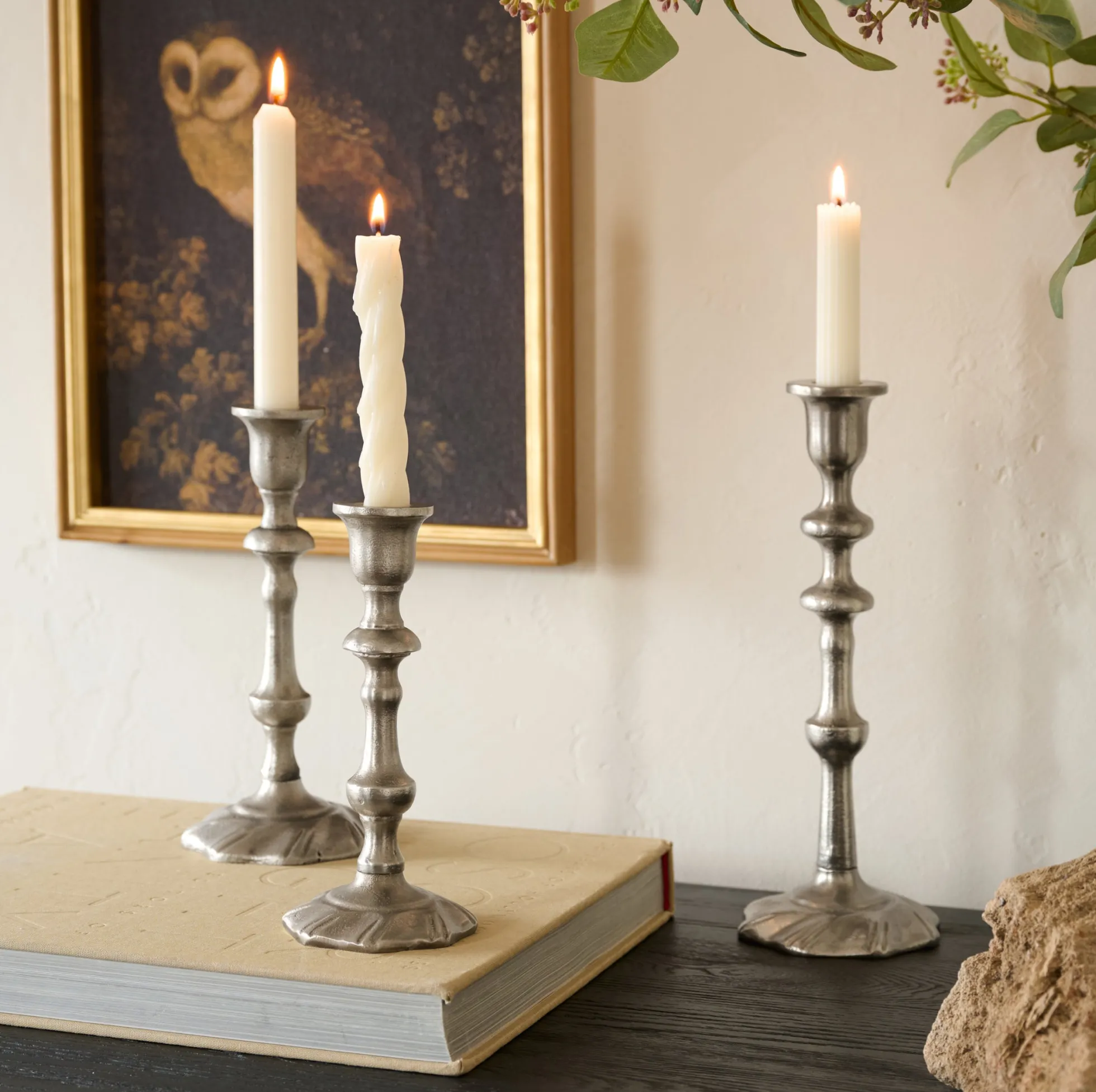 Elise Antique Inspired Taper Holder