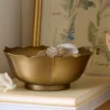 Ellie Antiqued Brass Decorative Bowl