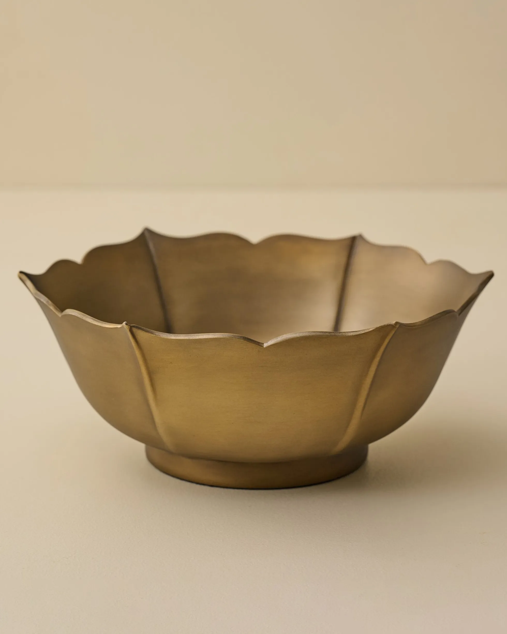 Ellie Antiqued Brass Decorative Bowl