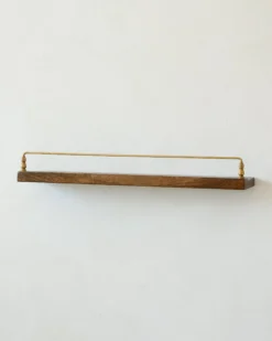 Elliott Wood and Brass Picture Ledge