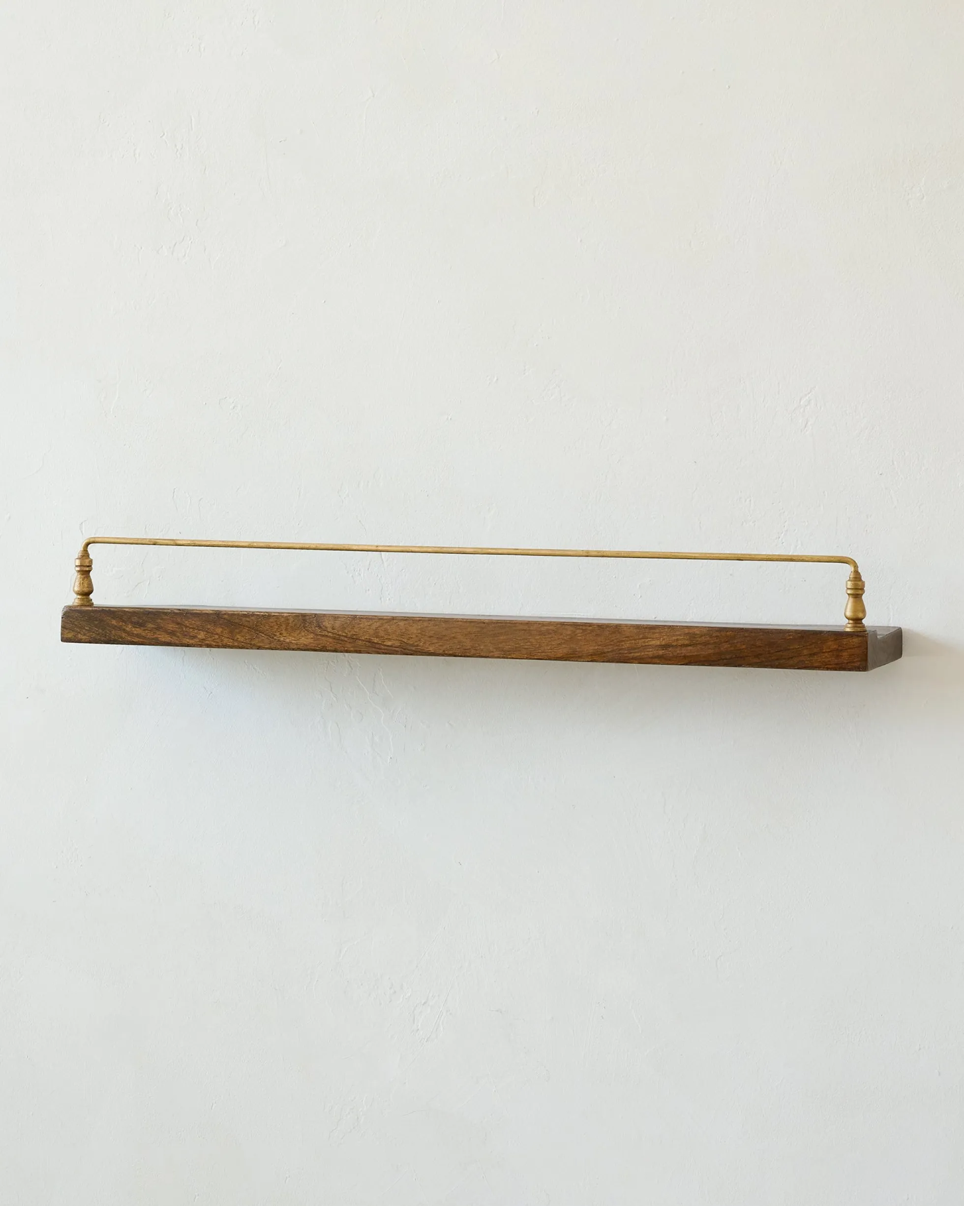 Elliott Wood and Brass Picture Ledge