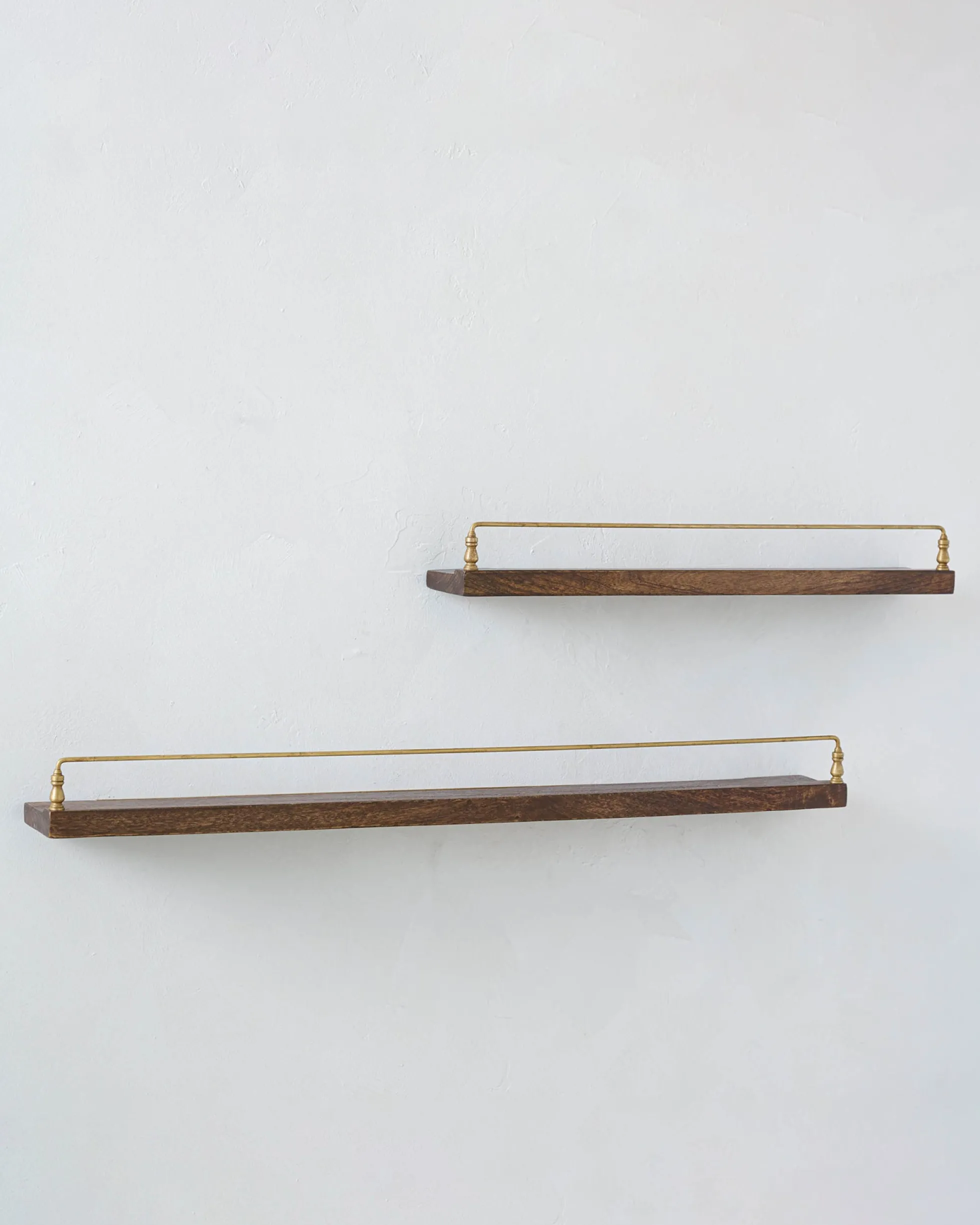 Elliott Wood and Brass Picture Ledge