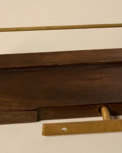 Elliott Wood and Brass Picture Ledge