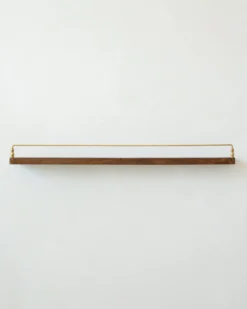 Elliott Wood and Brass Picture Ledge