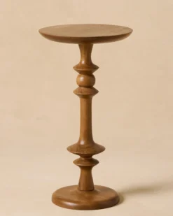 Enzo Turned Wood Drink Table