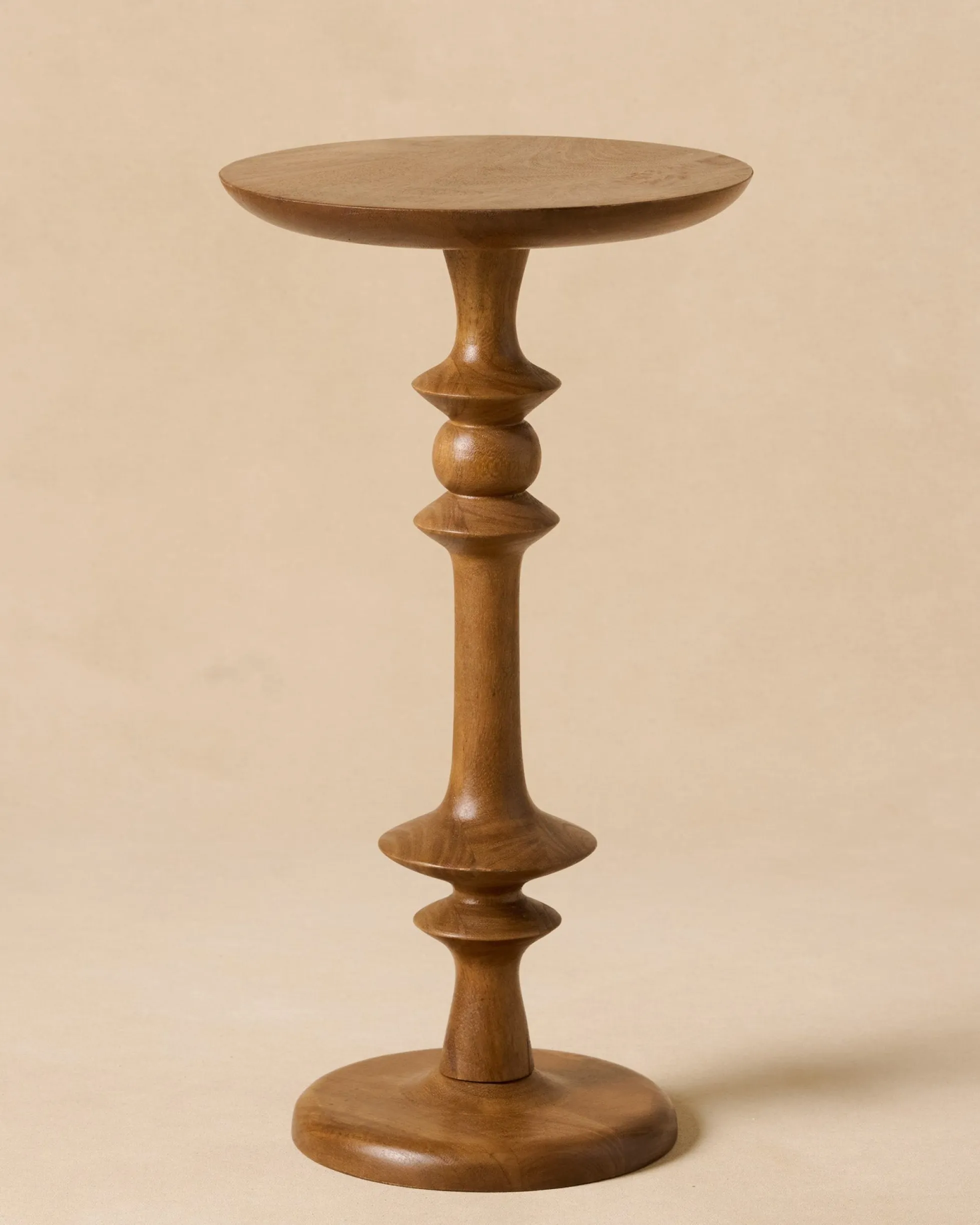 Enzo Turned Wood Drink Table