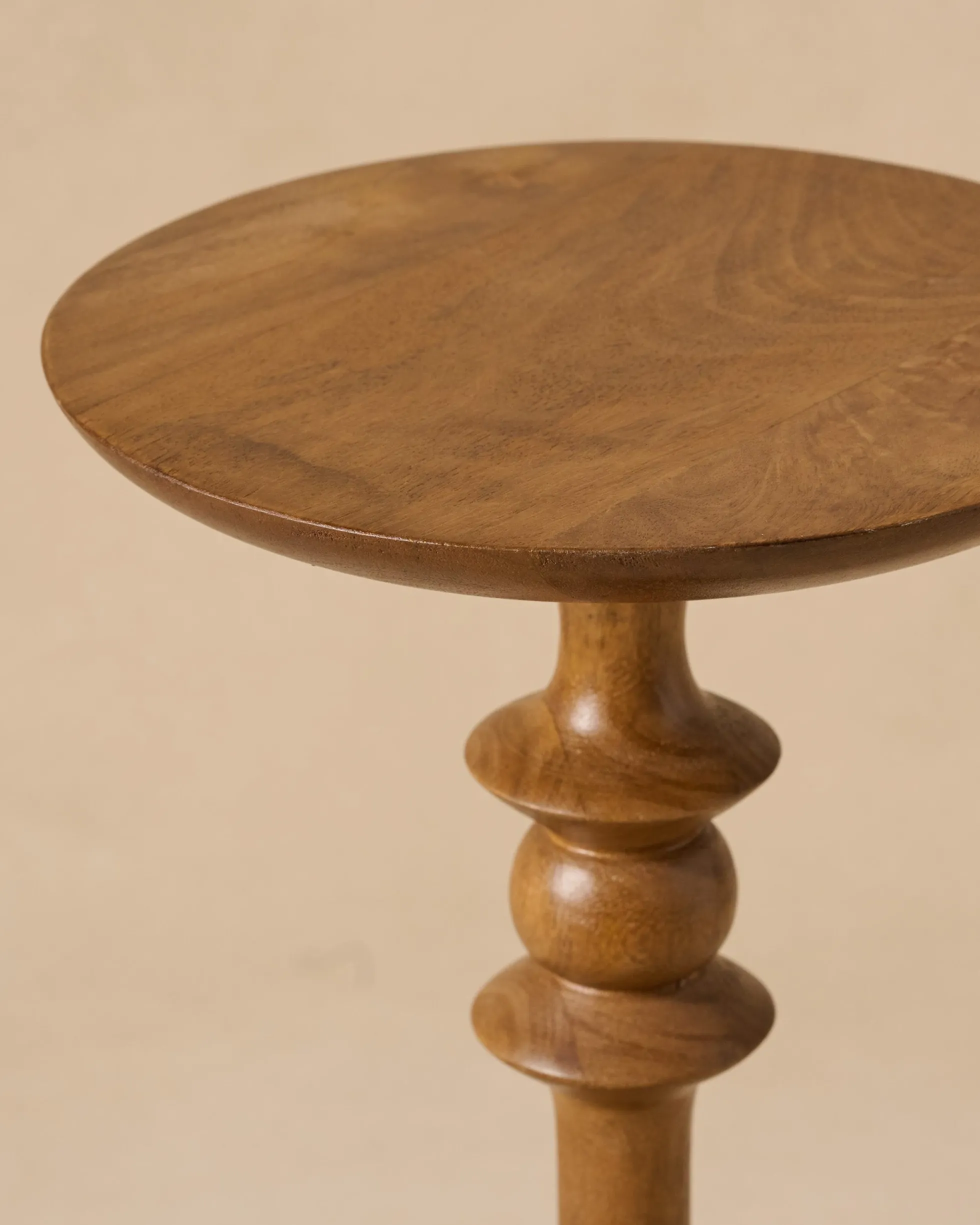 Enzo Turned Wood Drink Table