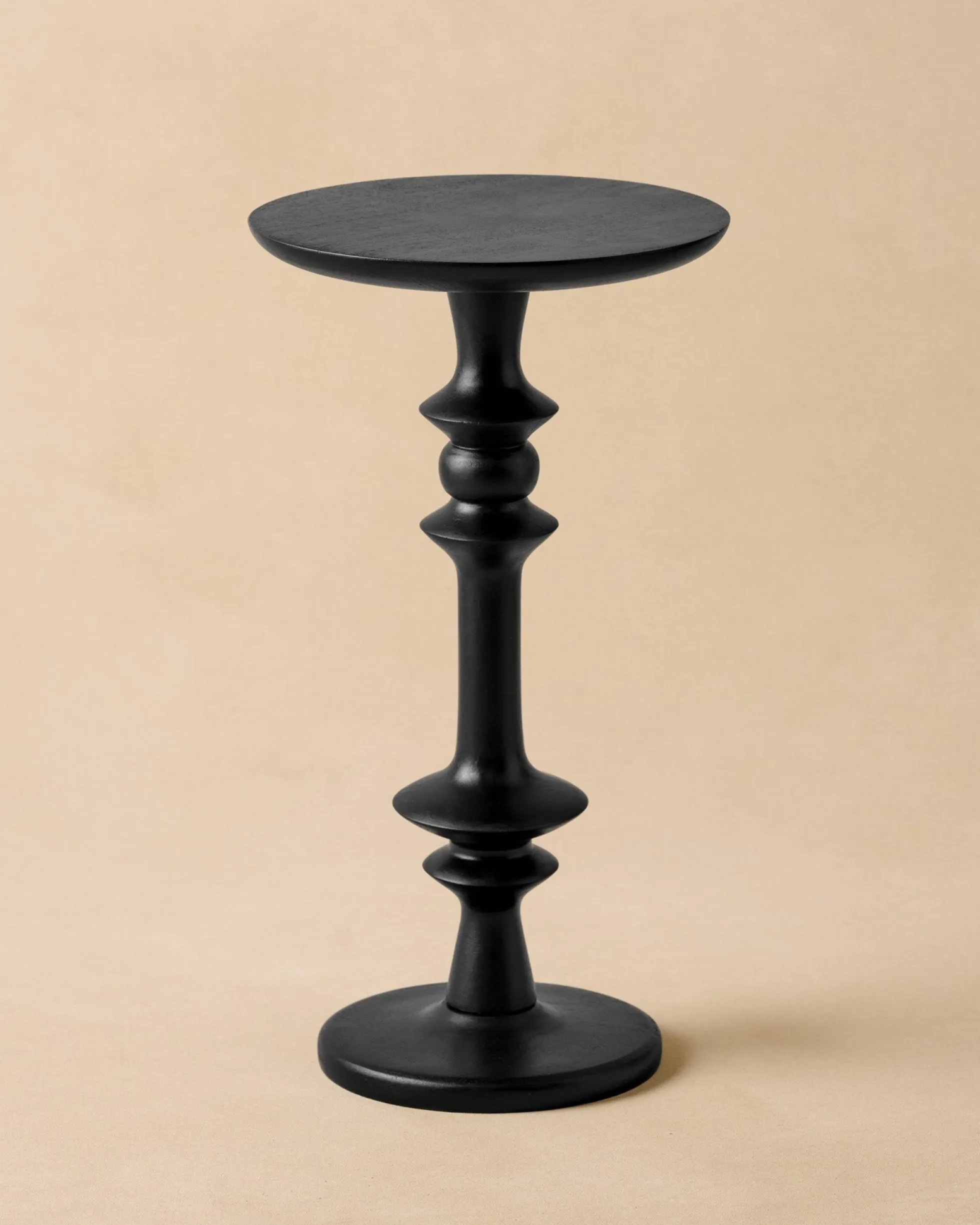 Enzo Turned Wood Drink Table