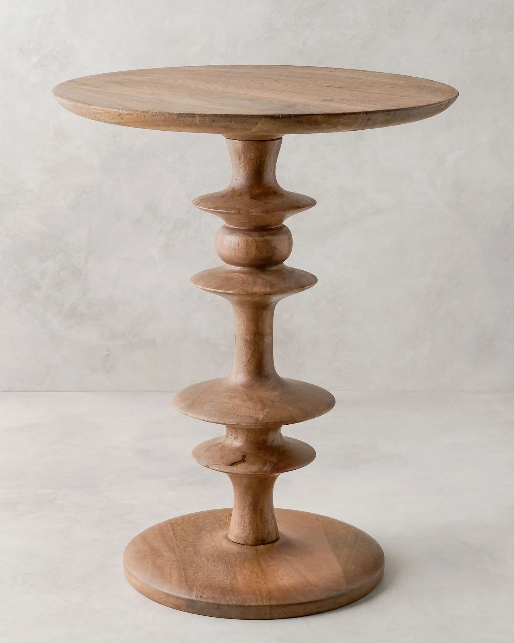 Enzo Turned Wood Side Table