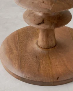 Enzo Turned Wood Side Table