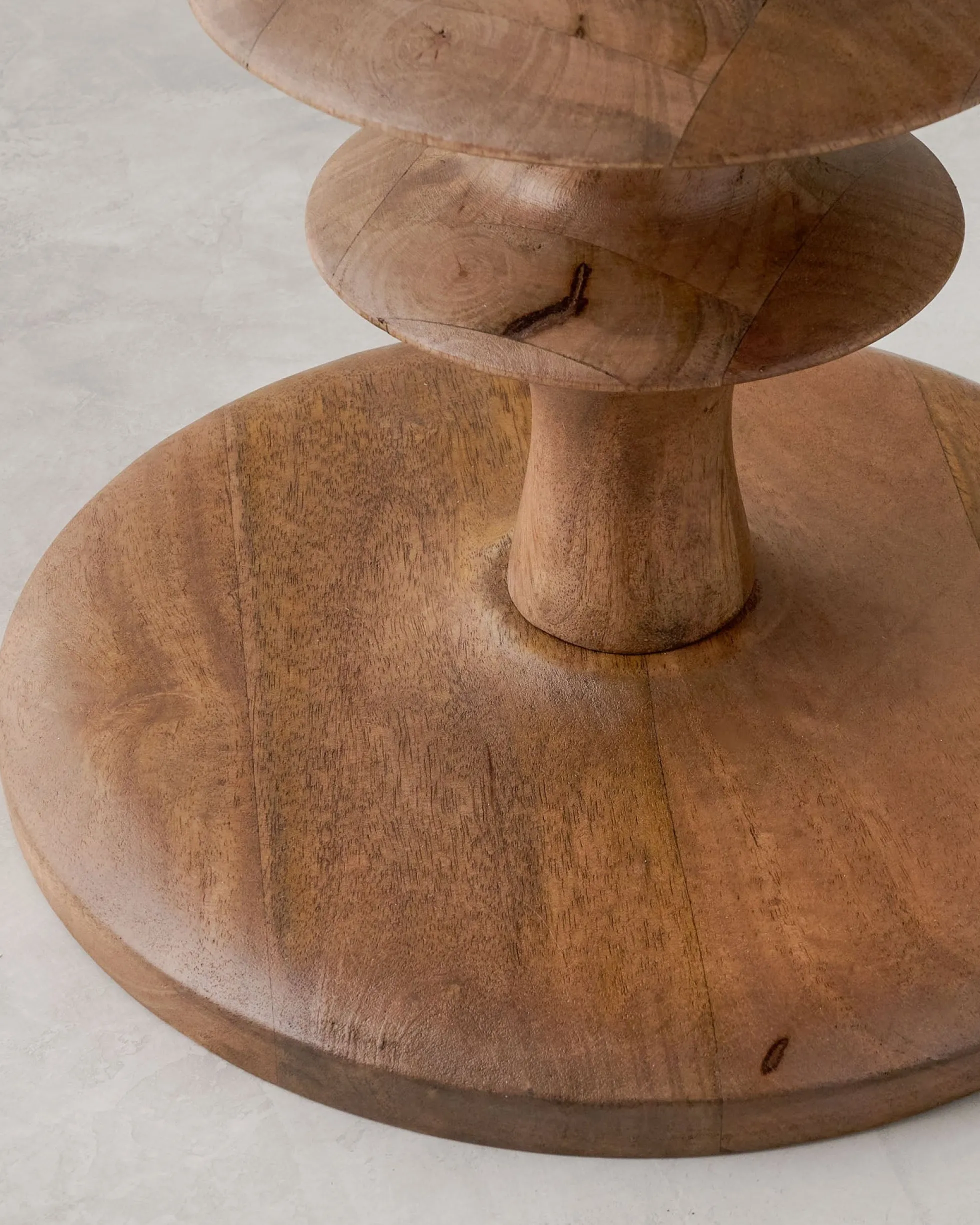 Enzo Turned Wood Side Table