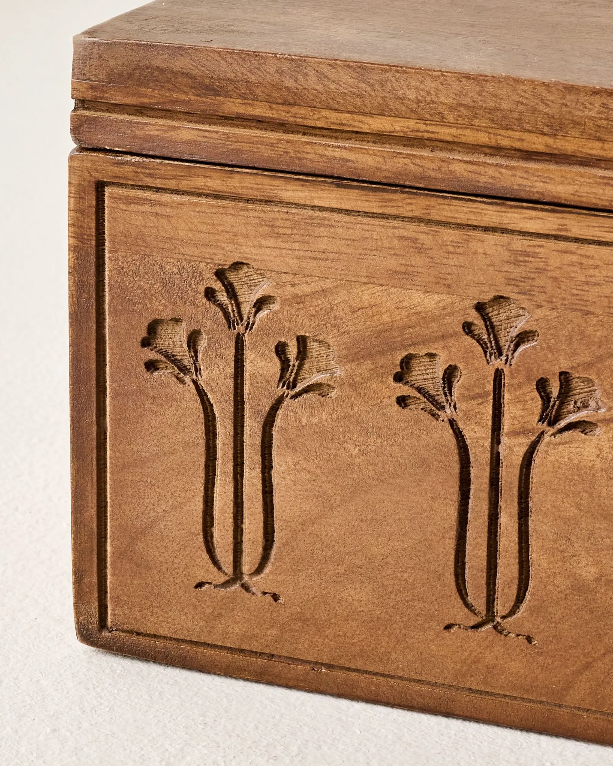 Etched Wood Keepsake Box