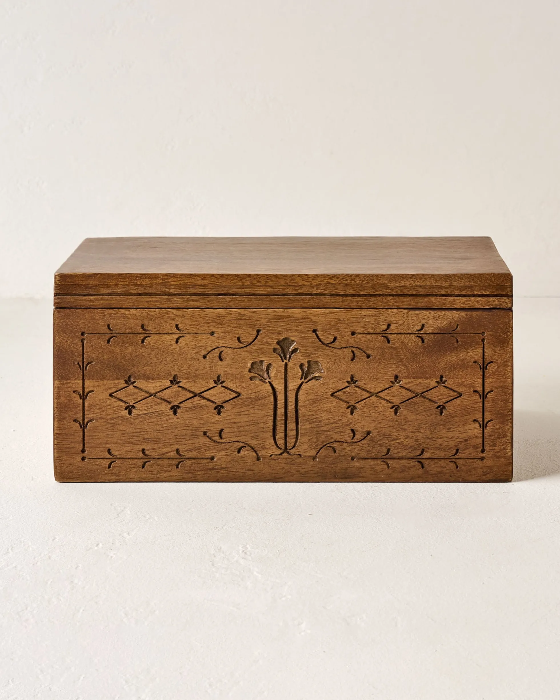 Etched Wood Keepsake Box