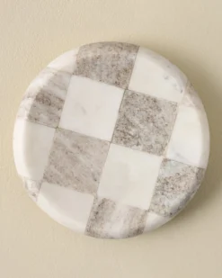 Everett Checkered Marble Trinket Tray