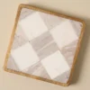Everett Checkered Marble Trivet