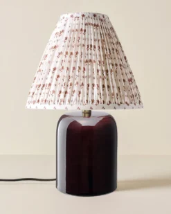 Farrah Table Lamp - Deep Burgundy