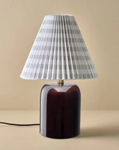 Farrah Table Lamp - Deep Burgundy