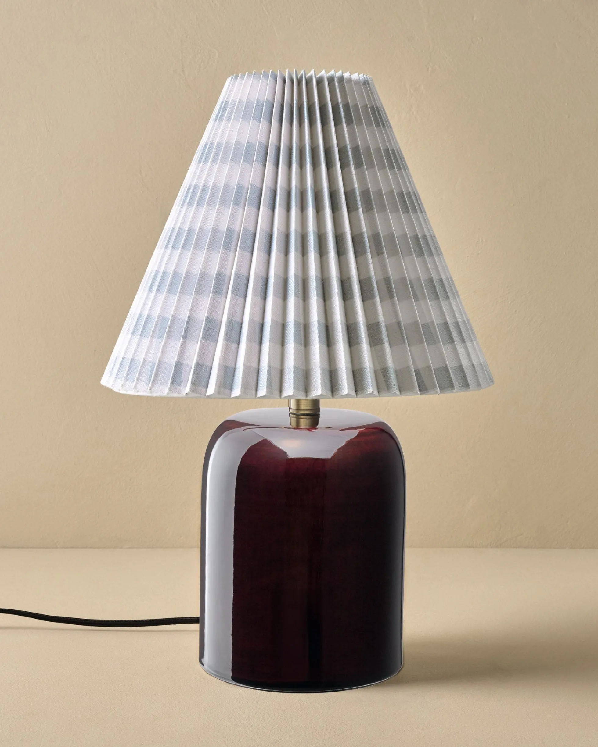 Farrah Table Lamp - Deep Burgundy
