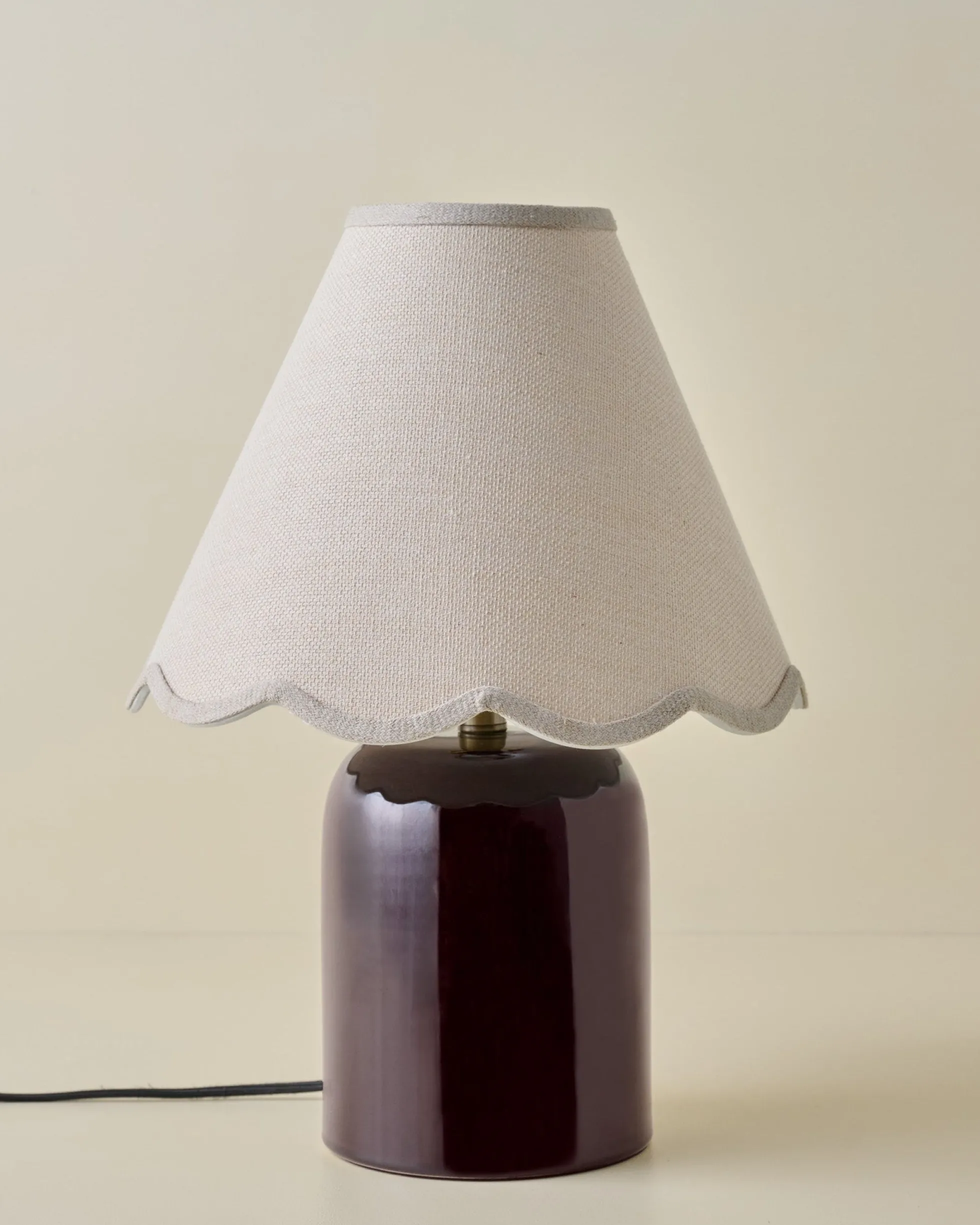 Farrah Table Lamp - Deep Burgundy