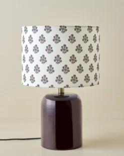 Farrah Table Lamp - Deep Burgundy