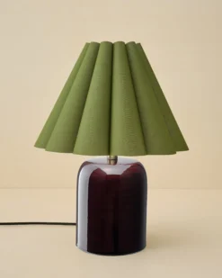 Farrah Table Lamp - Deep Burgundy