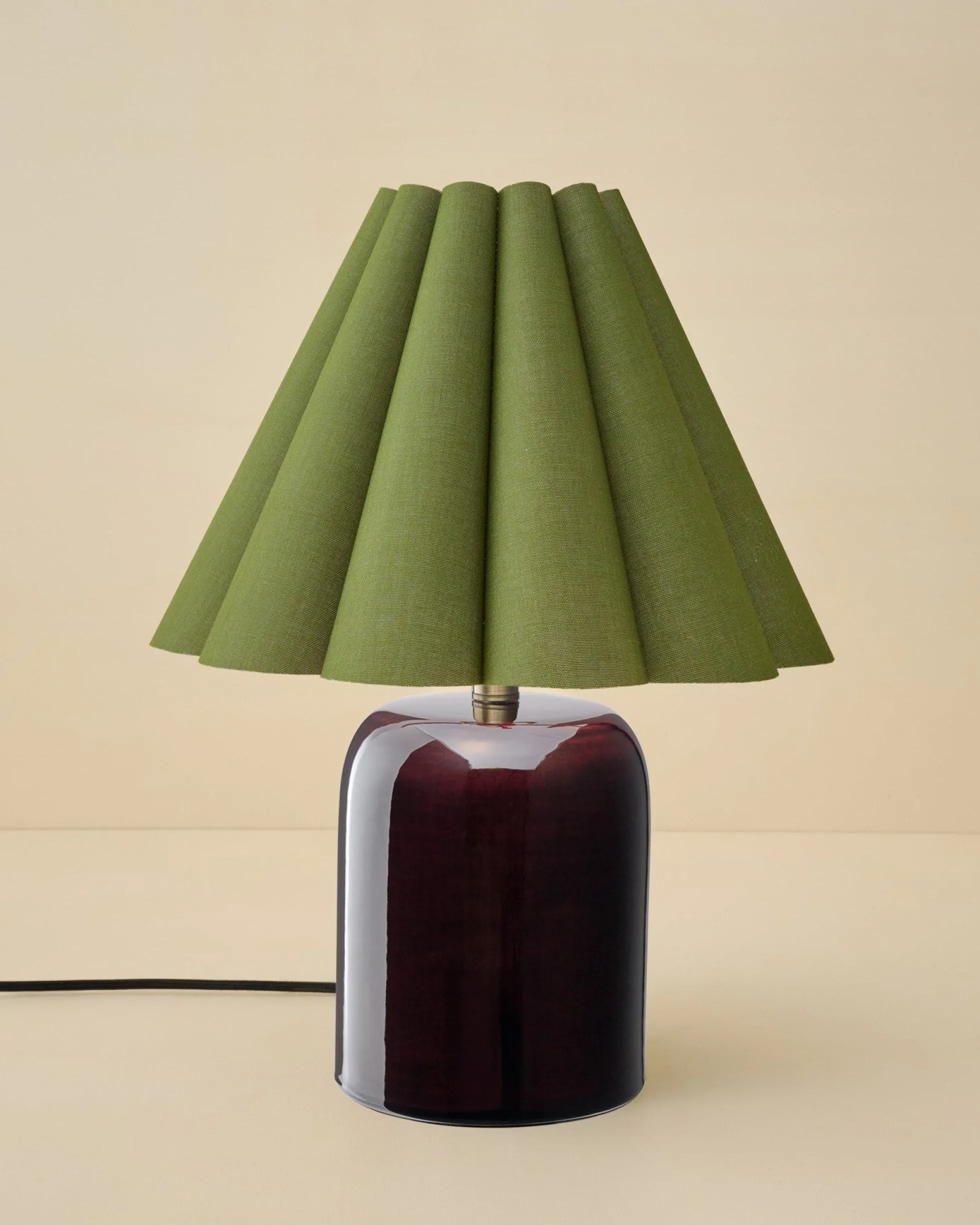 Farrah Table Lamp - Deep Burgundy