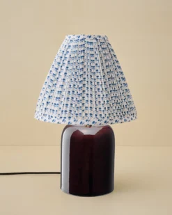 Farrah Table Lamp - Deep Burgundy
