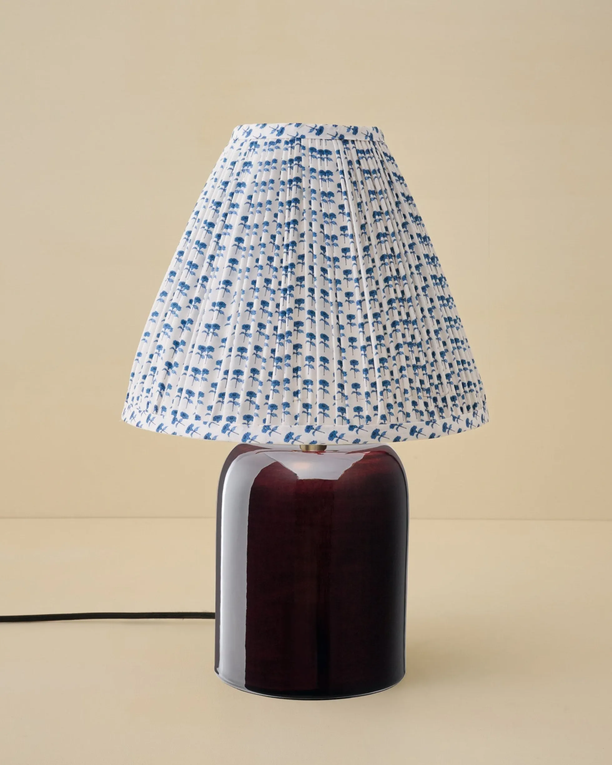 Farrah Table Lamp - Deep Burgundy
