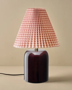 Farrah Table Lamp - Deep Burgundy