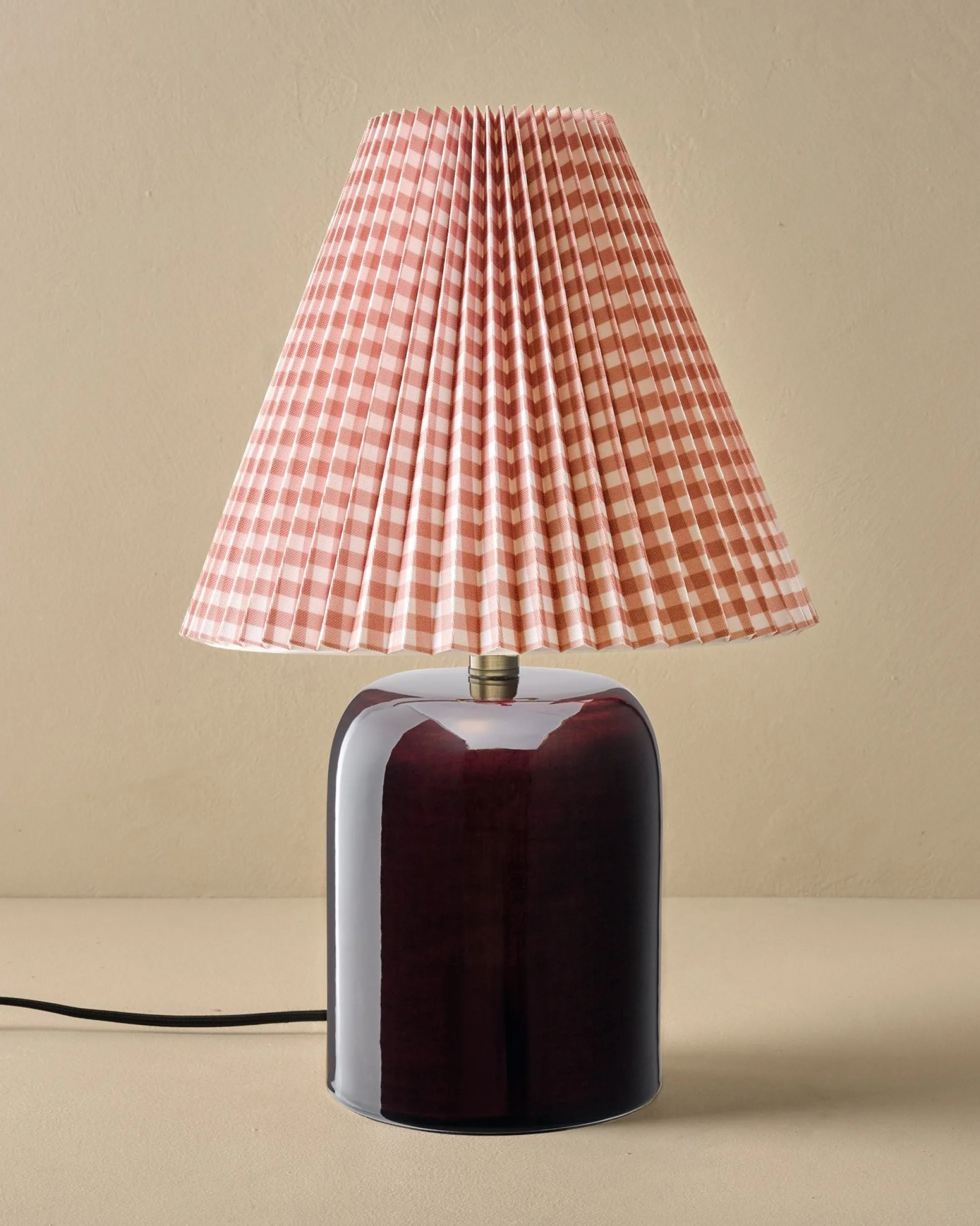 Farrah Table Lamp - Deep Burgundy