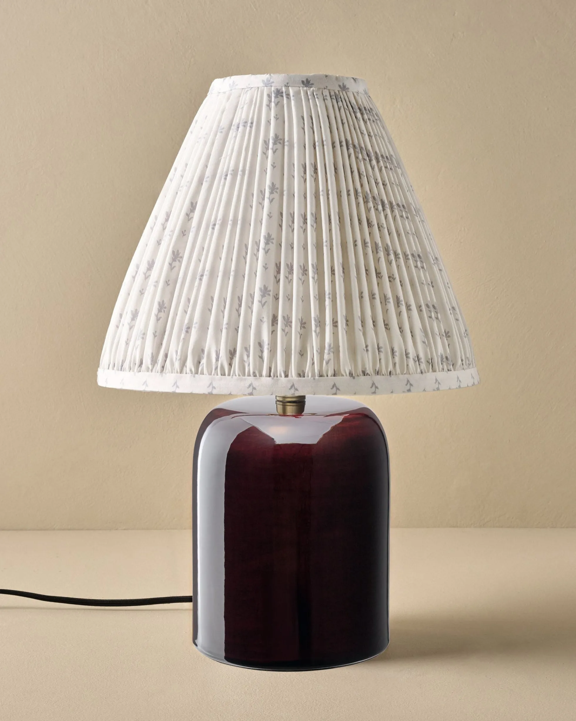 Farrah Table Lamp - Deep Burgundy