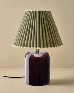 Farrah Table Lamp - Deep Burgundy