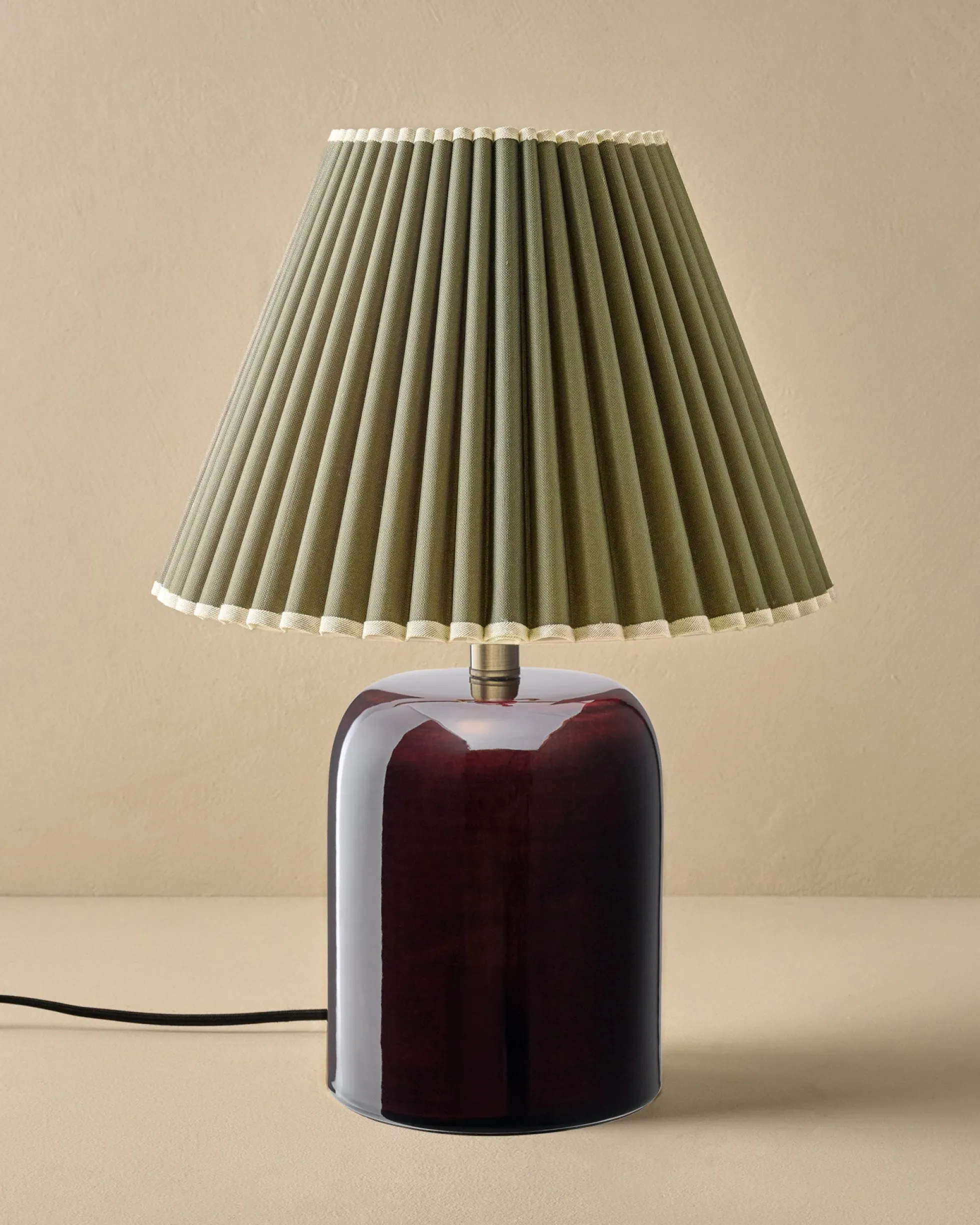 Farrah Table Lamp - Deep Burgundy