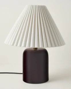 Farrah Table Lamp - Deep Burgundy