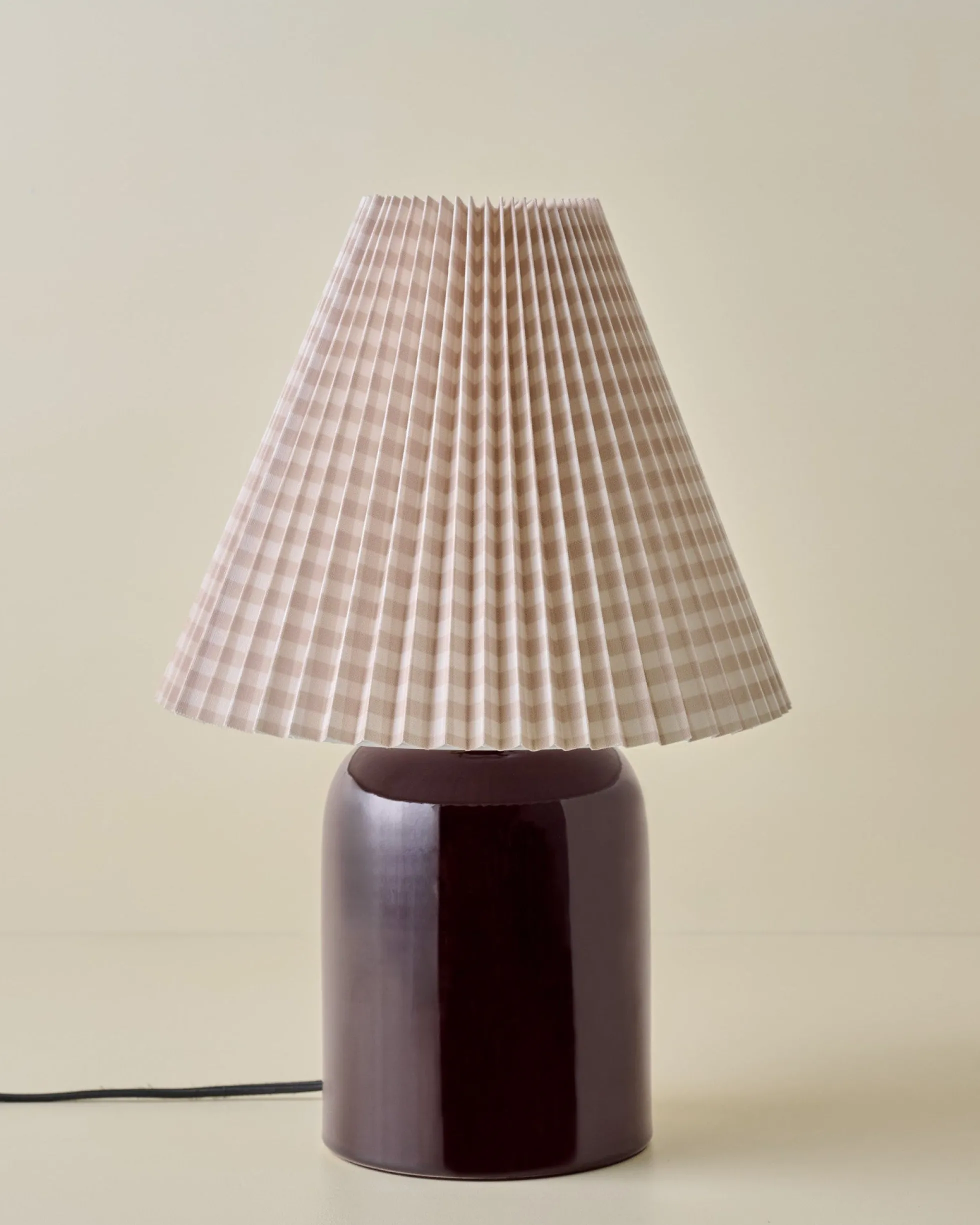 Farrah Table Lamp - Deep Burgundy