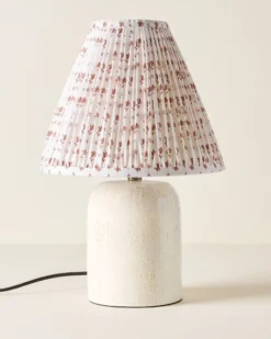 Farrah Table Lamp - Textured Cream