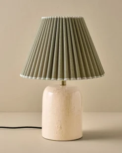 Farrah Table Lamp - Textured Cream