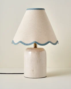 Farrah Table Lamp - Textured Cream