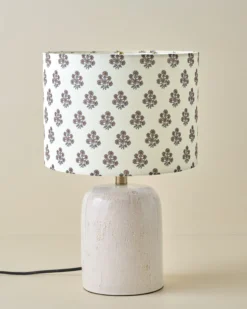 Farrah Table Lamp - Textured Cream